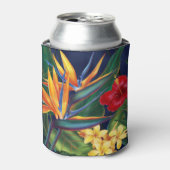Tropisch Paradise Hawaiian Floral Blikjeskoeler (Blikje Voorkant)