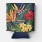 Tropisch Paradise Hawaiian Floral Blikjeskoeler (Voorkant)