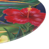 Tropisch paradise Hawaiian Floral Cutting Board Snijplank (Hoek)