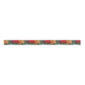 Tropisch Paradise Hawaiian Floral Grosgrain Lint (Voorkant)