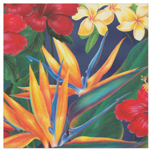 Tropisch paradise Hawaiian Floral - Klein Stof