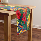 Tropisch Paradise Hawaiian Floral Korte Tafelloper (Voorbeeld)