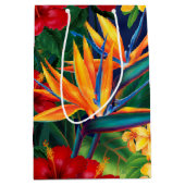 Tropisch Paradise Hawaiian Floral Medium Cadeauzakje (Voorkant)