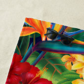 Tropisch Paradise Hawaiian Floral Strandlaken (In situ)