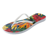 Tropisch Paradise Hawaiian Floral Teenslippers (Schuin)