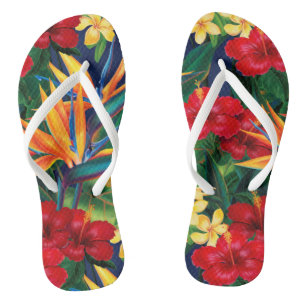Tropisch Paradise Hawaiian Floral Teenslippers