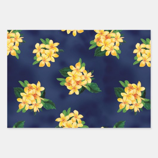 Tropisch paradise Hawaiian Floral Trio Inpakpapier Vel (Voorkant 2)
