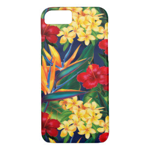 Tropisch paradise Hawaiian Floral Verticaal Case-Mate iPhone Case