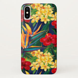 Tropisch paradise Hawaiian Floral Verticaal Case-Mate iPhone Case