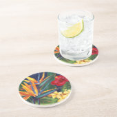 Tropisch Paradise Hawaiian Floral Zandsteen Onderzetter (Zijkant)