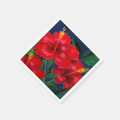 Tropisch paradise Hawaiian Hibiscus Floral Servet (Hoek)