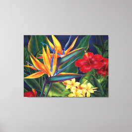 Tropisch paradise Hawaiian Large Wrapped Canvas Afdruk
