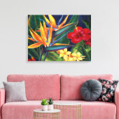Tropisch paradise Hawaiian Verpakt Canvas (Insitu (Woonkamer))