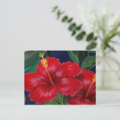 Tropisch paradise Hibiscus Briefkaart (Staand voorkant)