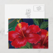 Tropisch paradise Hibiscus Briefkaart (Voorkant / Achterkant)
