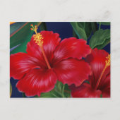 Tropisch paradise Hibiscus Briefkaart (Voorkant)