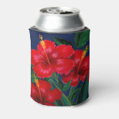 Tropisch paradise Hibiscus Hawaiian Blikjeskoeler (Blikje Achterkant)