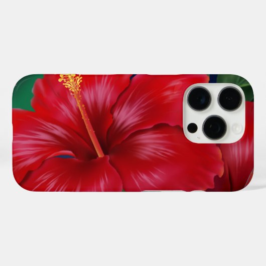 Tropisch paradise Hibiscus Hawaiian Case-Mate iPhone Case (Achterkant (horizontaal))