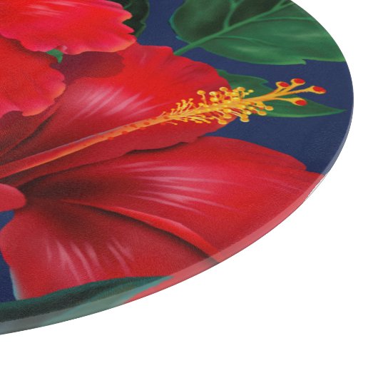 Tropisch paradise Hibiscus Hawaiian Snijplank (Hoek)