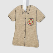 Tropisch paradise Holiday Wreath Aloha Shirt Ornament (voorkant)