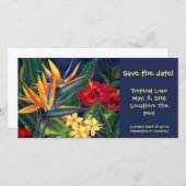 Tropisch paradise nodigt uit & fotokaarten (Voorkant / Achterkant)