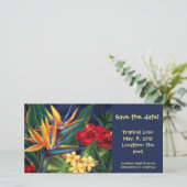 Tropisch paradise nodigt uit & fotokaarten (Staand voorkant)