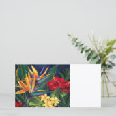 Tropisch paradise nodigt uit & fotokaarten (Staand voorkant)