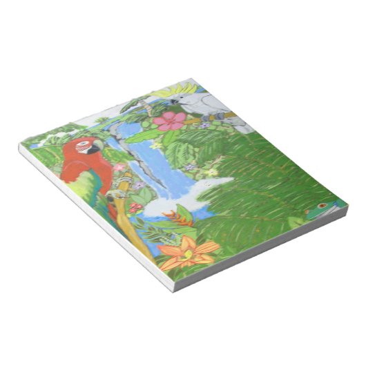 Tropisch paradise Note Pad Notitieblok (Schuin)