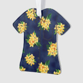 Tropisch Paradise Plumeria Hawaiian Aloha Shirt Ornament (voorkant)