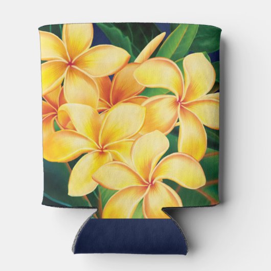 Tropisch Paradise Plumeria Hawaiian Blikjeskoeler (Achterkant)