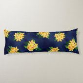 Tropisch Paradise Plumeria Hawaiian Lichaamskussen (Achterkant)