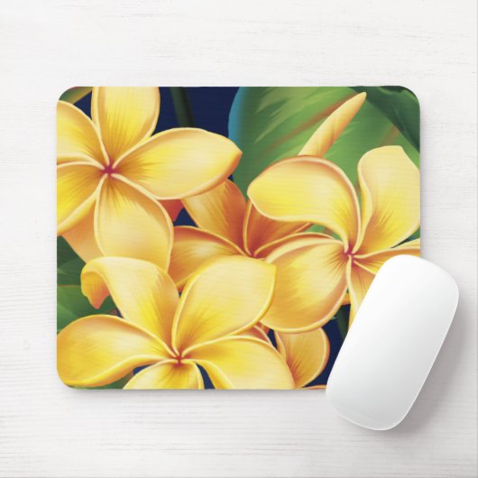 Tropisch paradise Plumeria Mousepad Muismat (Met muis)