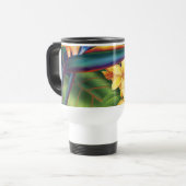 Tropisch Paradise Plumeria Travel Mug Reisbeker (Voorkant links)