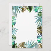 Tropisch paradise roze flamingo Birthday Kaart (Achterkant)