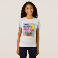 Tropisch paradise roze flamingo - Meisjes's Fine J