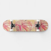 Tropisch paradise roze skateboard (Horizontaal)
