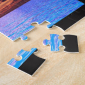 Tropisch paradise Sunset Puzzle Legpuzzel (Zijkant)