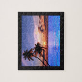 Tropisch paradise Sunset Puzzle Legpuzzel (Verticaal)