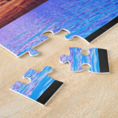 Tropisch paradise Sunset Puzzle Legpuzzel (Zijkant)