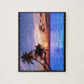 Tropisch paradise Sunset Puzzle Legpuzzel (Verticaal)