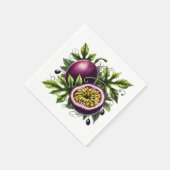 Tropisch passievrucht botanisch servet (Hoek)