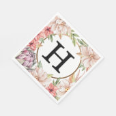 Tropisch pasteeltje voor het huwelijk servet (Hoek)