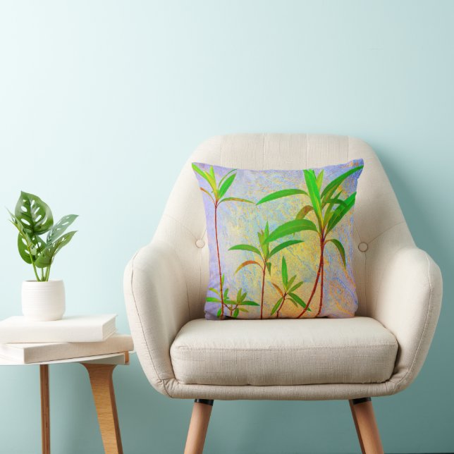 Tropisch Pastel Kussen (Stoel)