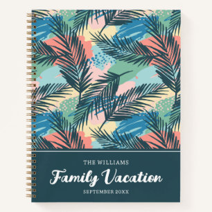 Tropisch pastelblad Family Vacation Journal Notitieboek
