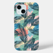 Tropisch pastelbladpatroon Case-Mate iPhone case (Achterkant)
