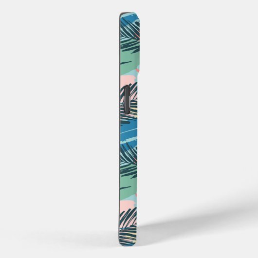 Tropisch pastelbladpatroon Case-Mate iPhone case (Achterkant / Rechts)