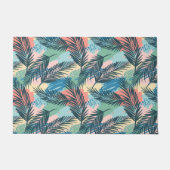 Tropisch pastelbladpatroon deurmat (Voorkant)