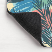 Tropisch pastelbladpatroon muismat (Hoek)