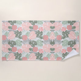 Tropisch pastelkleurig  strandlaken