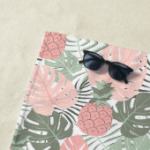 Tropisch pastelkleurig  strandlaken (In situ)